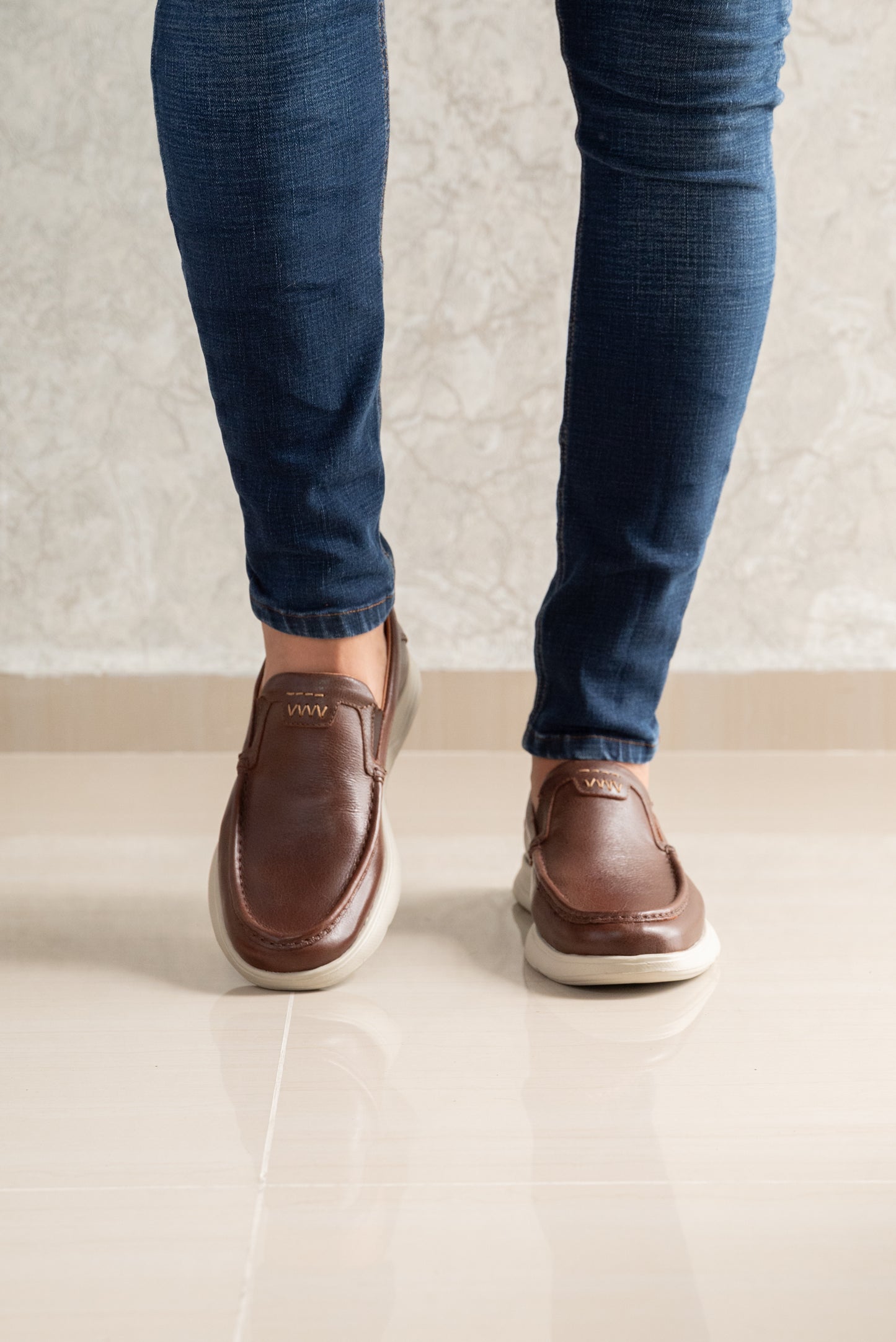 MOCASIN PARA HOMBRE EN CUERO CAFE | REF MISSOURI