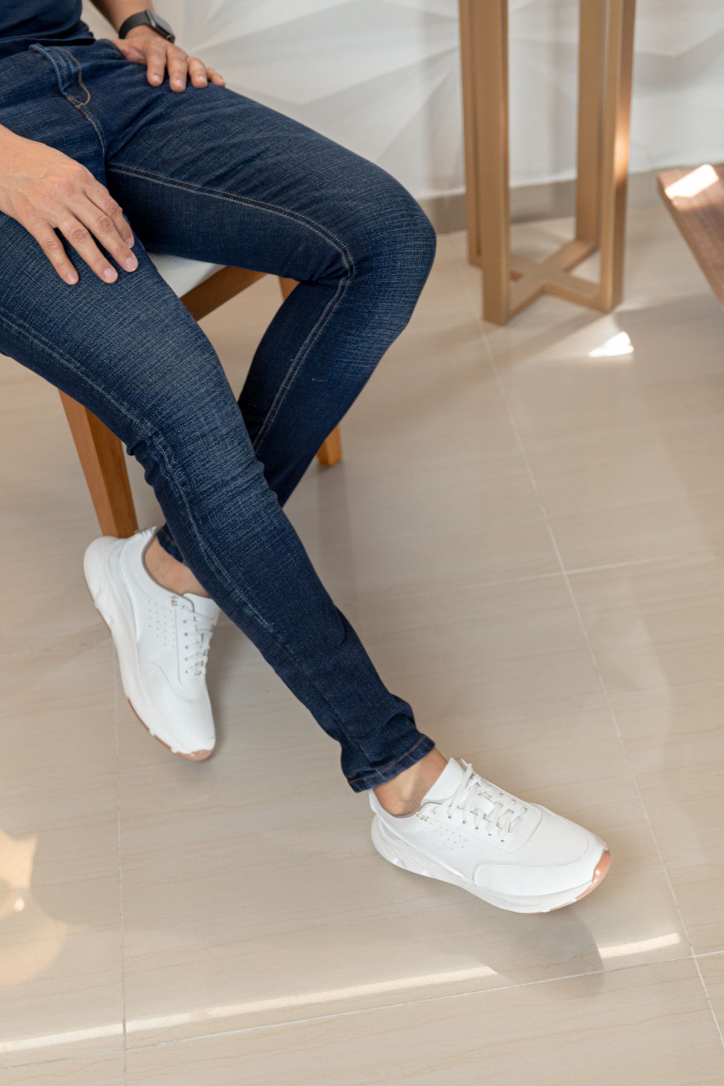 TENIS EN CUERO PARA HOMBRE EN CUERO BLANCO | REF: WATFORD