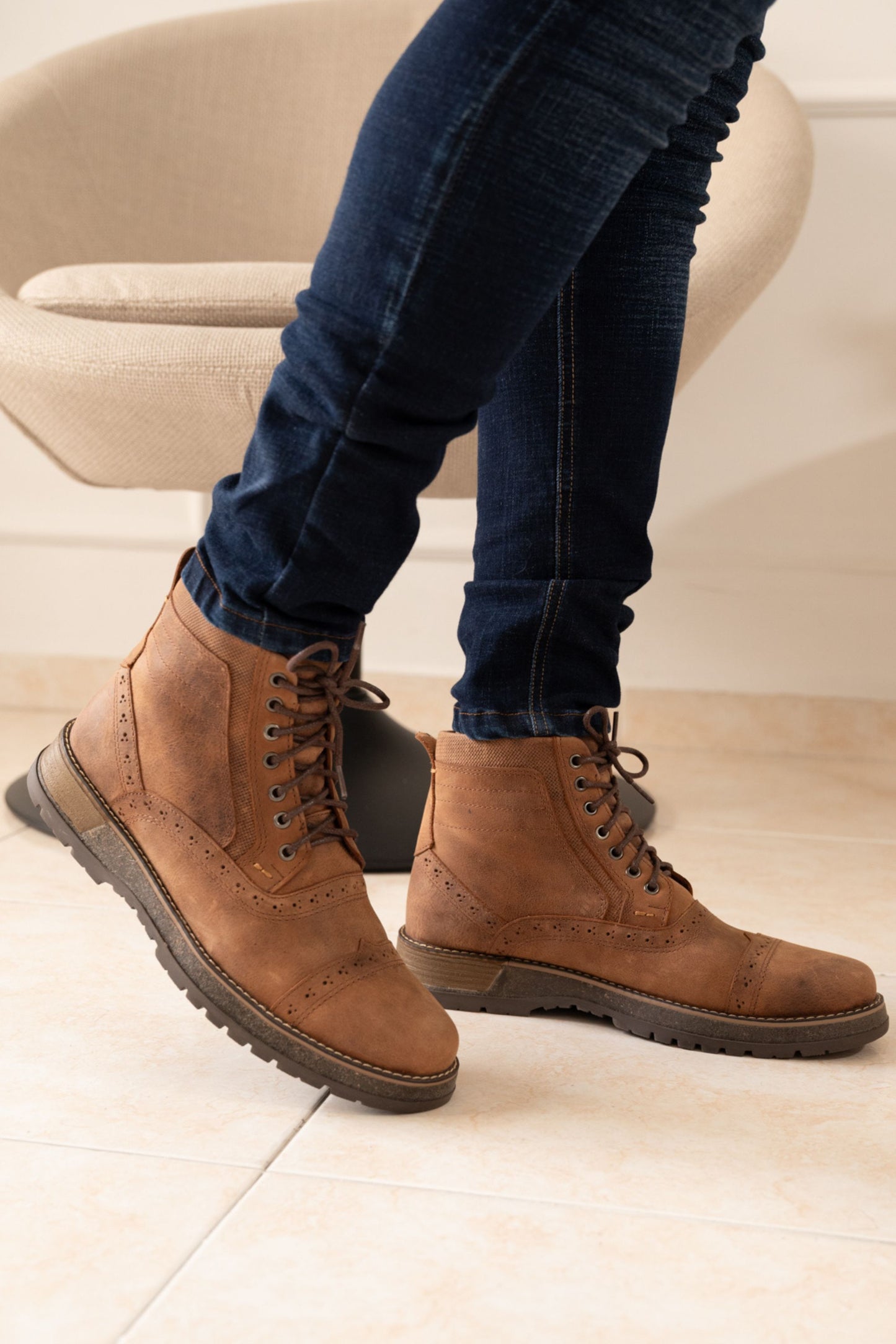 BOTAS DREAMS PARA HOMBRE EN CUERO MIEL