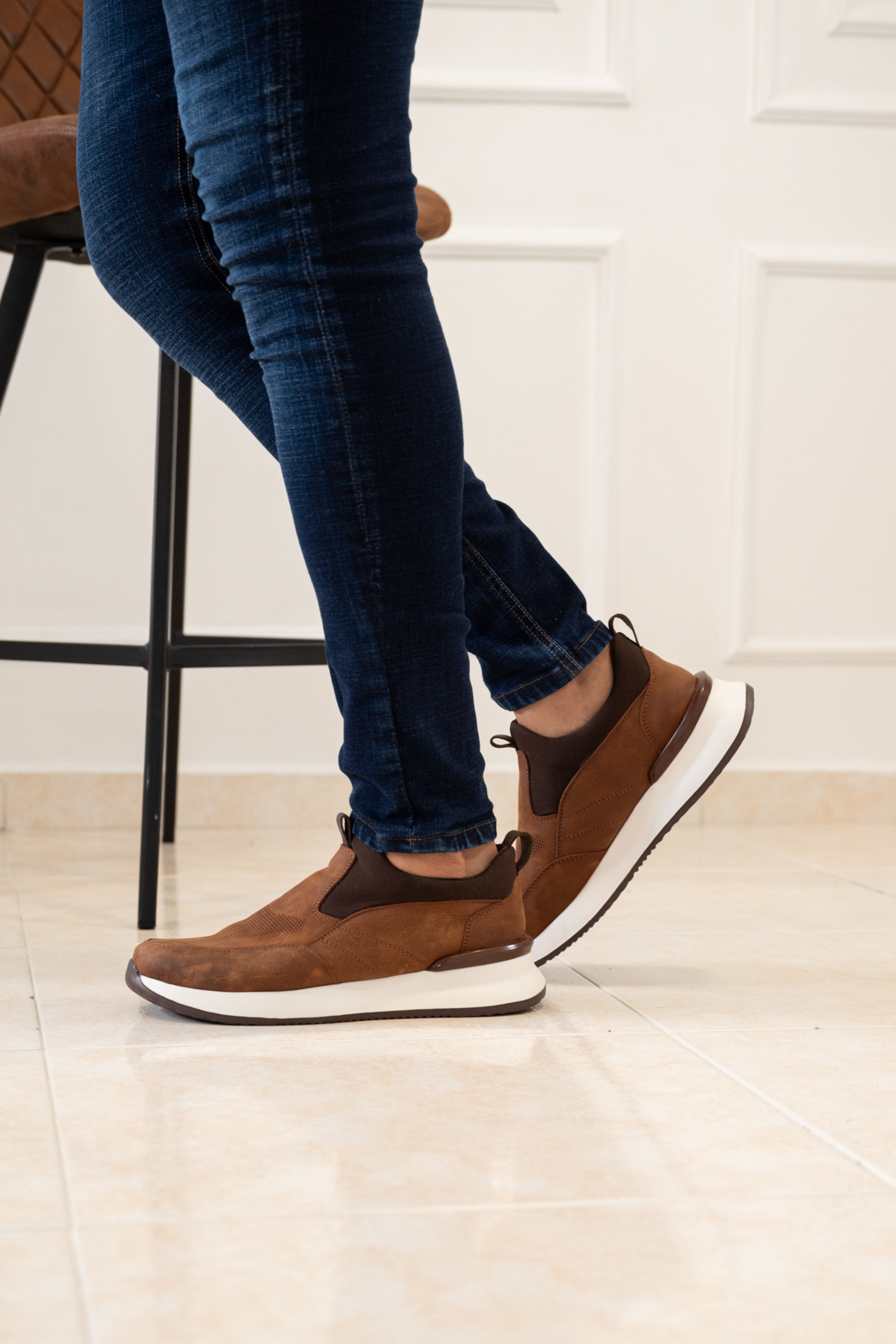 TENIS EN CUERO SANGRIA PARA HOMBRE | REF: PERUGIA 3201