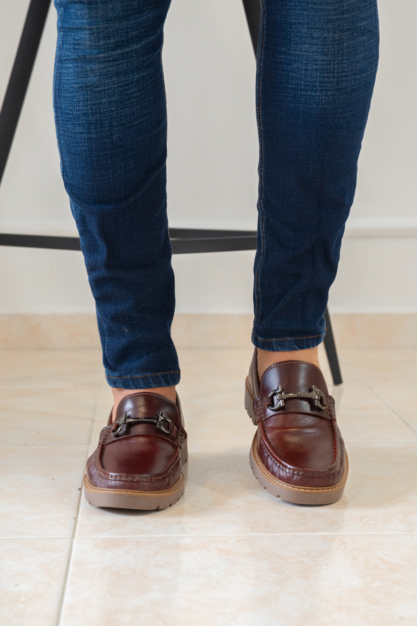 MOCASIN TIAGO PARA HOMBRE EN CUERO COÑAC / REF 663