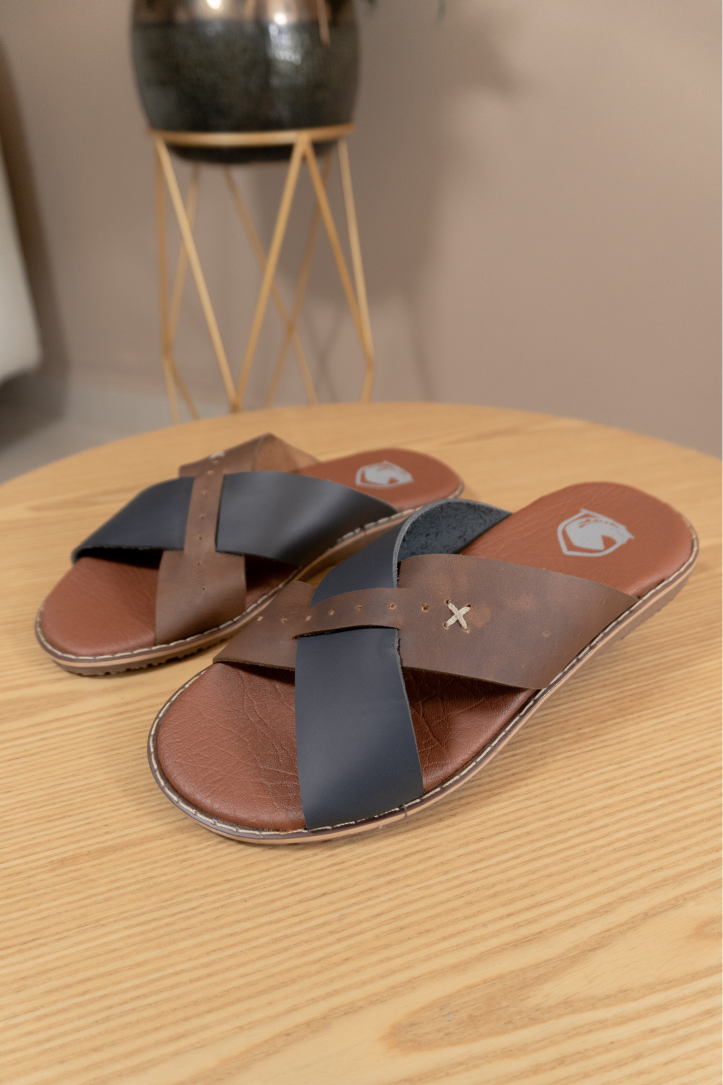 SANDALIAS HERNAN EN CUERO PARA HOMBRE