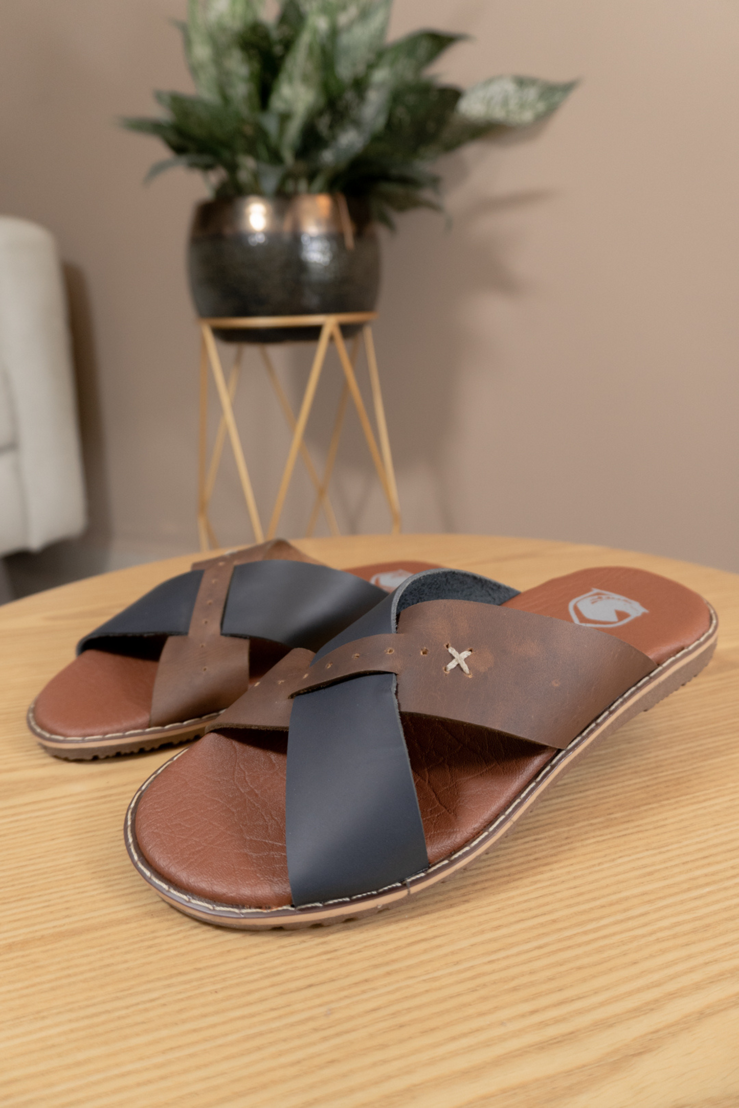 SANDALIAS HERNAN EN CUERO PARA HOMBRE