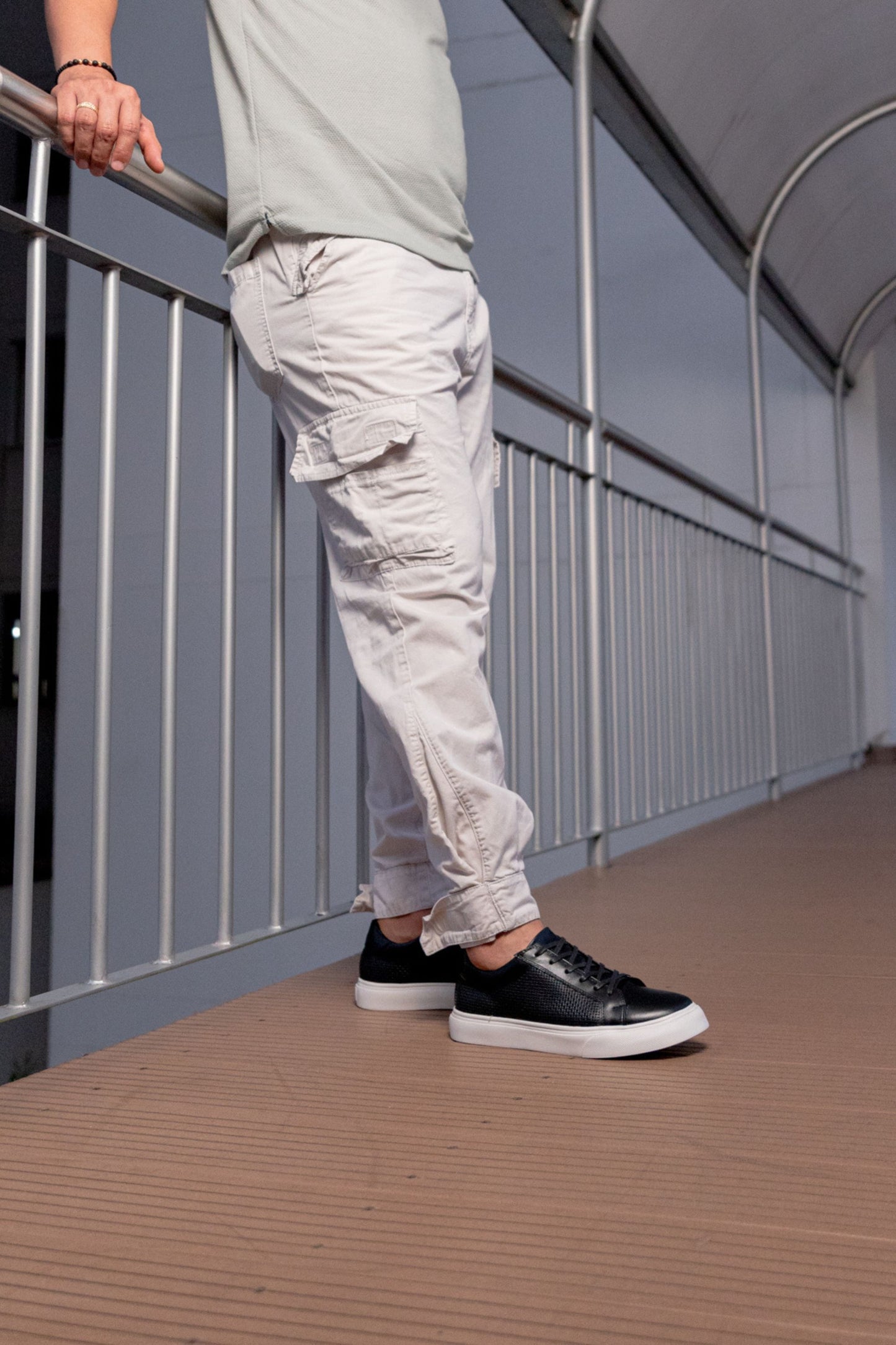 TENIS CUERO PARA HOMBRE TODO NEGRO | REF: DOMINIC 602