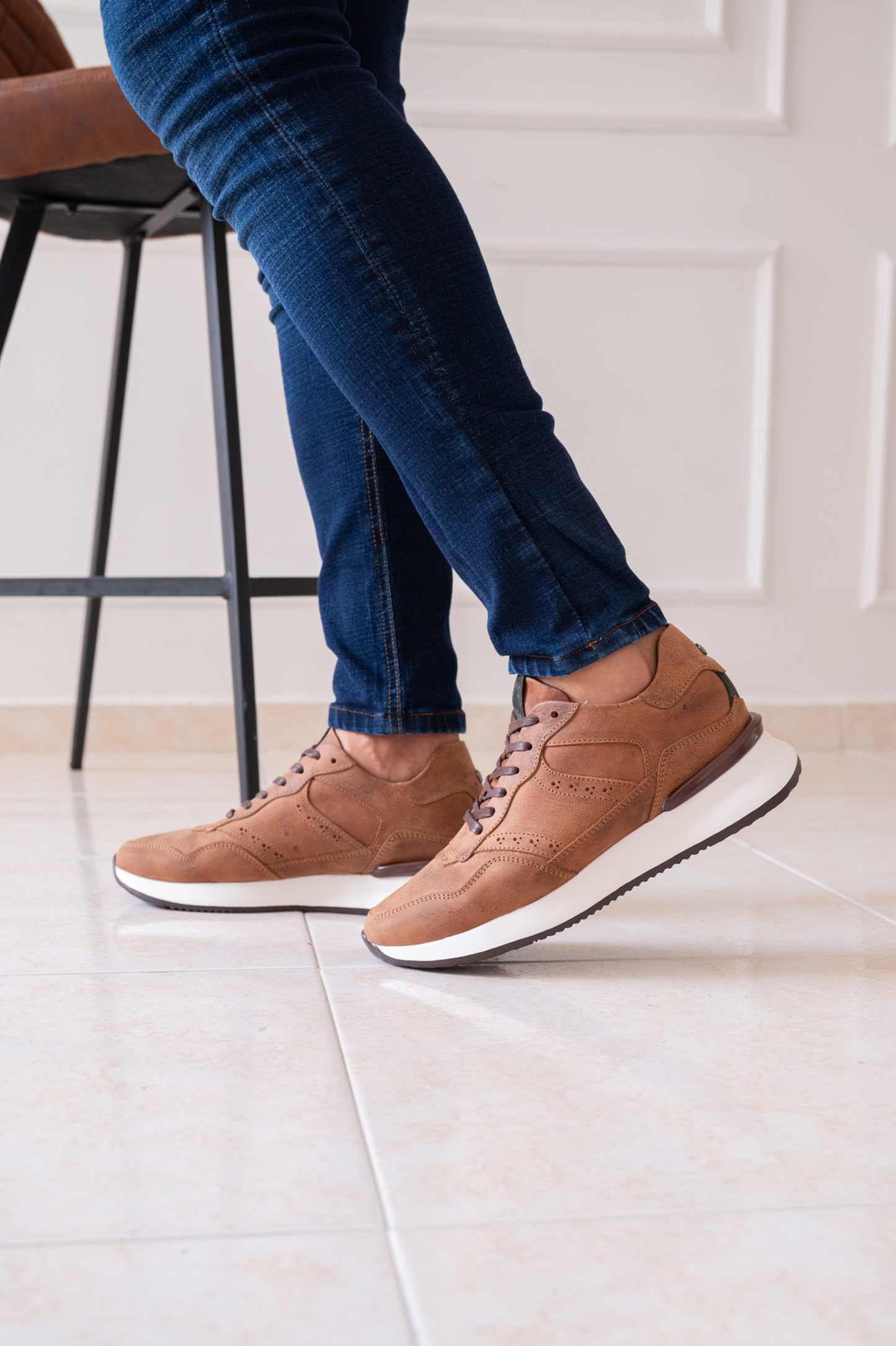 TENIS PARA HOMBRE EN CUERO SANGRIA REF: 3255 DARMOUTH
