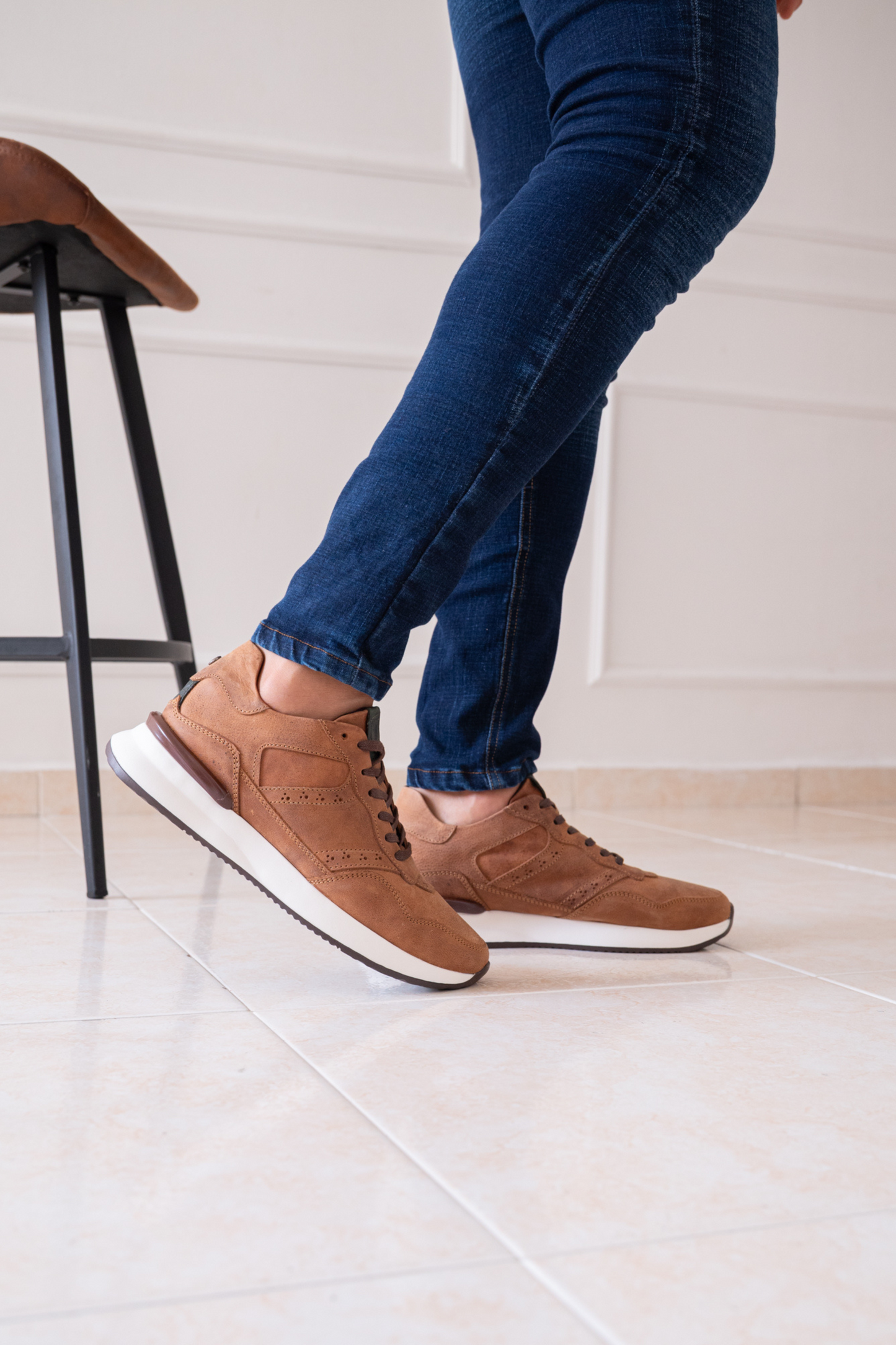 TENIS PARA HOMBRE EN CUERO SANGRIA REF: 3255 DARMOUTH