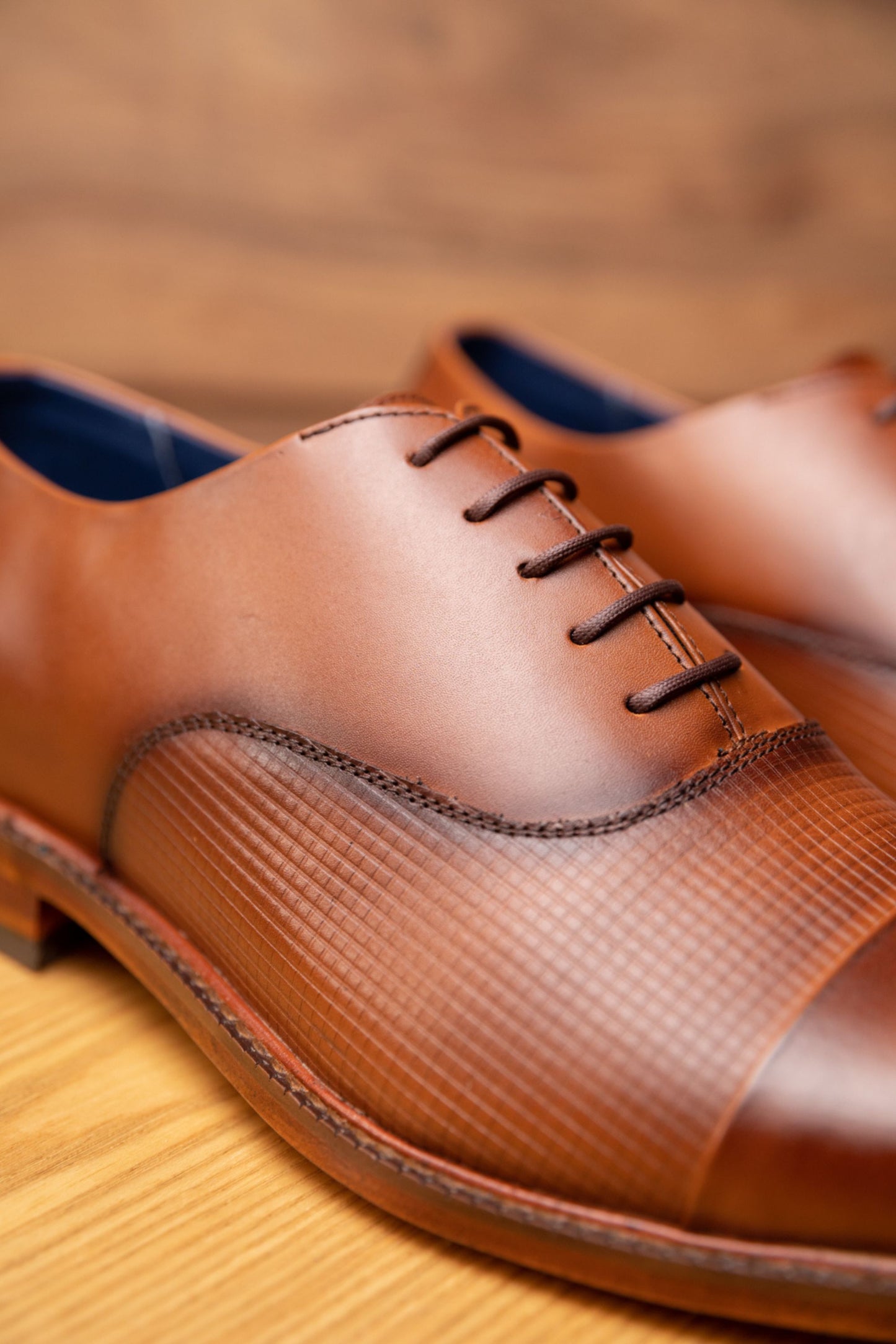 ZAPATO ELEGANTE EN CUERO CAFE PARA HOMBRE / REF YORK 403