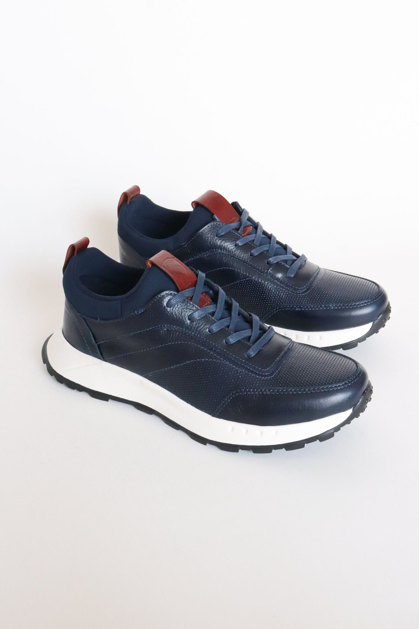 TENIS EN CUERO PARA HOMBRE AZUL | REF: OLIVER 3050