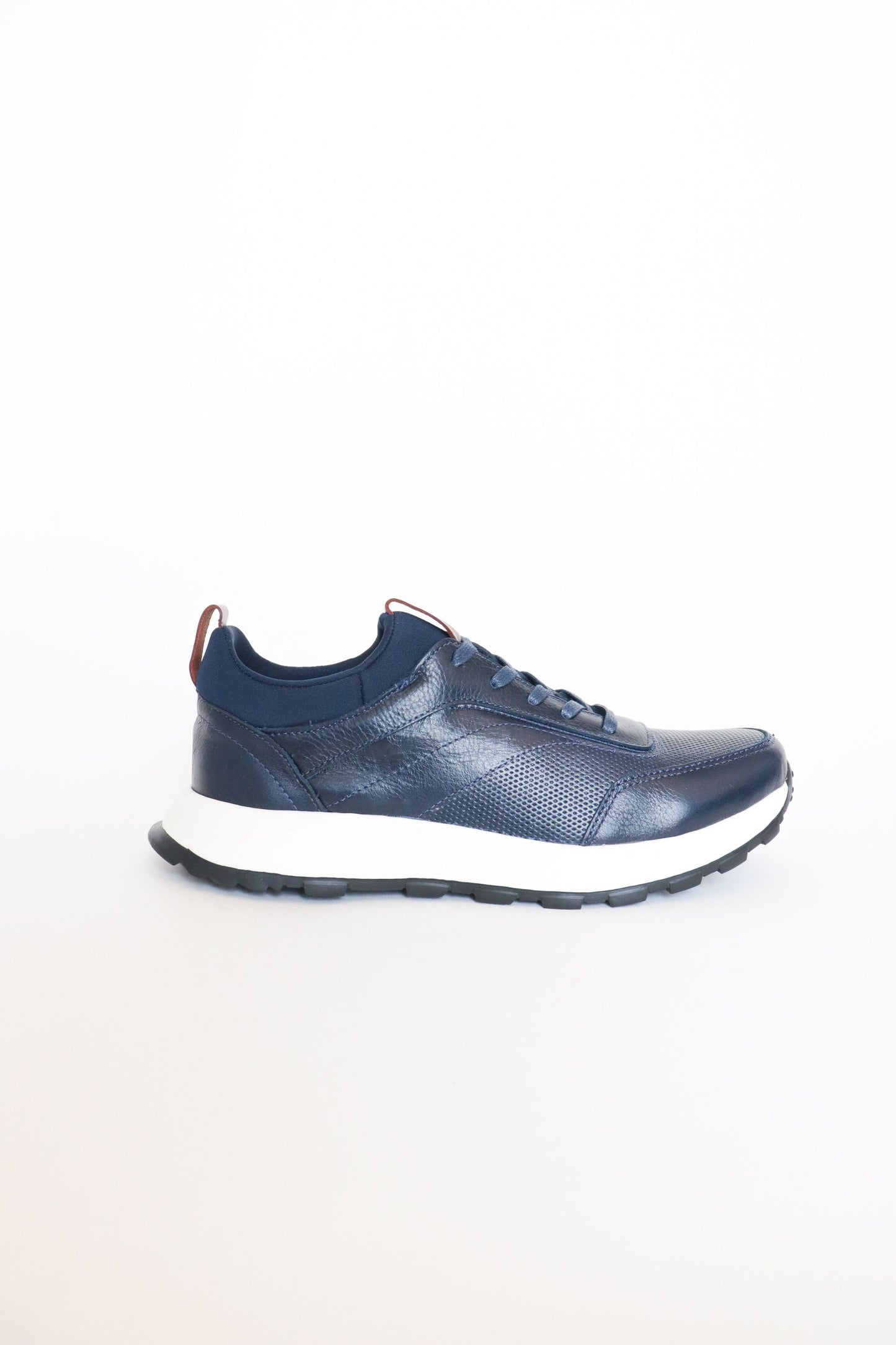 TENIS EN CUERO PARA HOMBRE AZUL | REF: OLIVER 3050