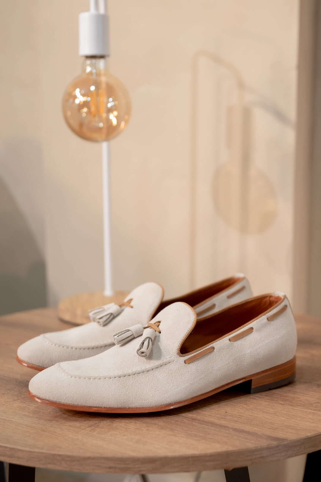 ZAPATO LOAFERS CARLOS DE CUERO ARENA PARA HOMBRE / REF: LUZ 2134