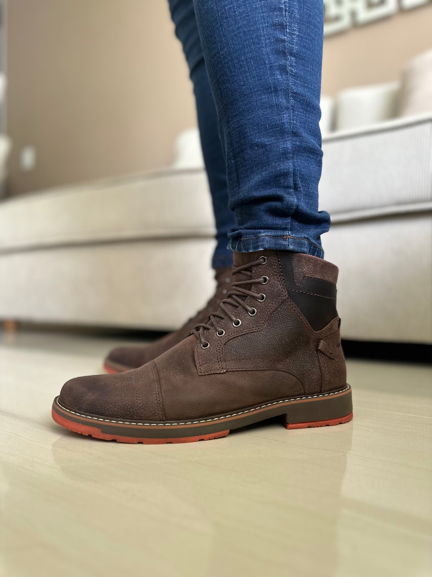 BOTAS PARA HOMBRE EN CUERO CAFE | REF AVALON