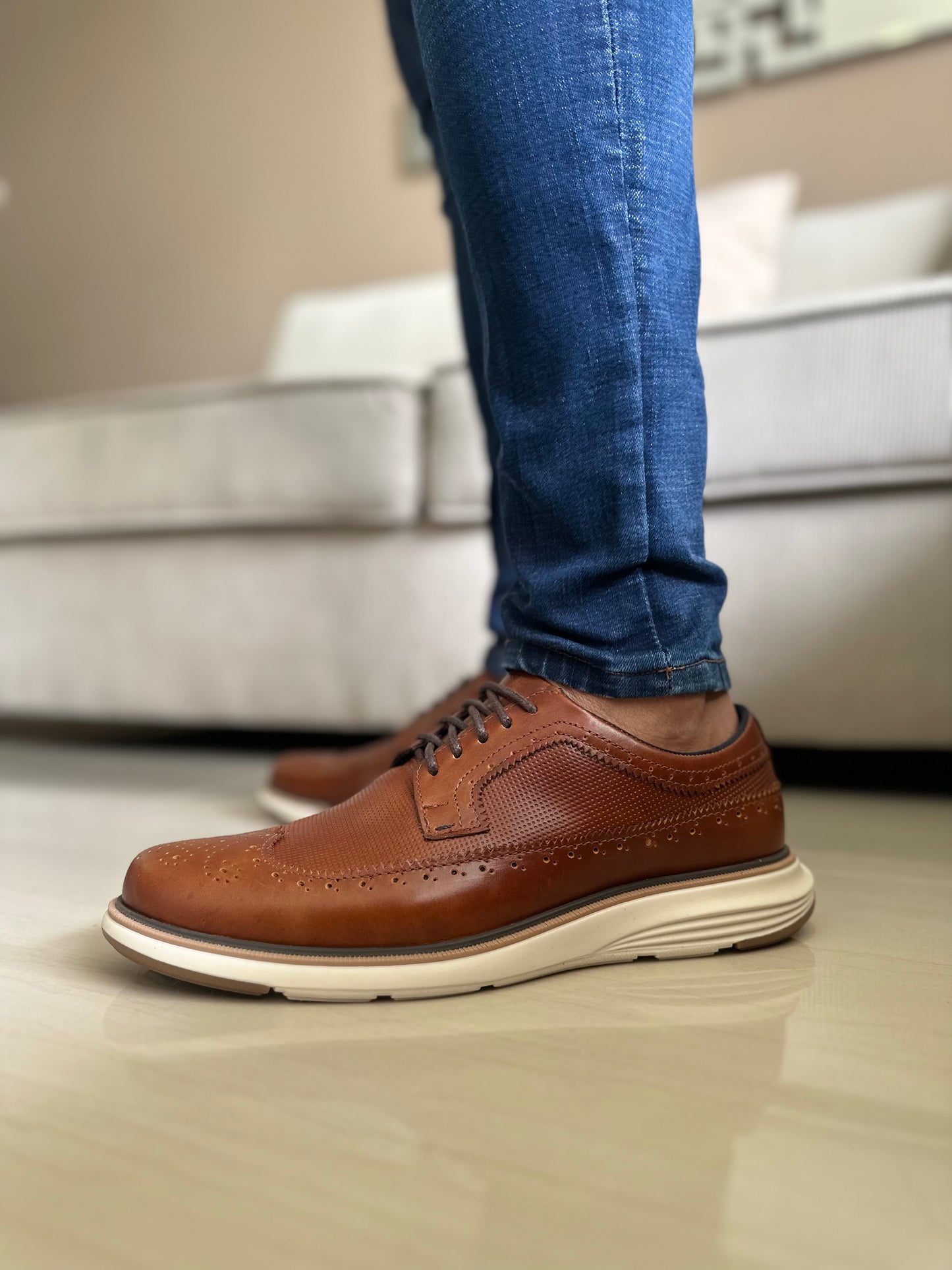 ZAPATOS PARA HOMBRE EN CUERO MIEL | REF BOLIVAR TR