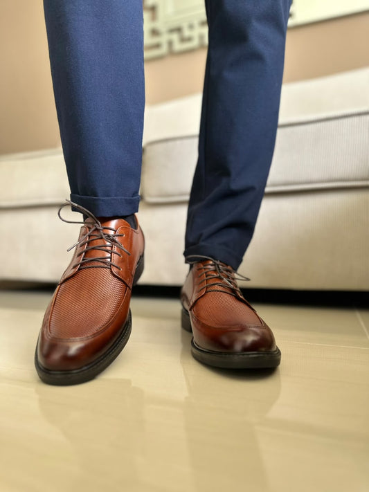 ZAPATO PARA HOMBRE EN CUERO MIEL | REF BAITSI