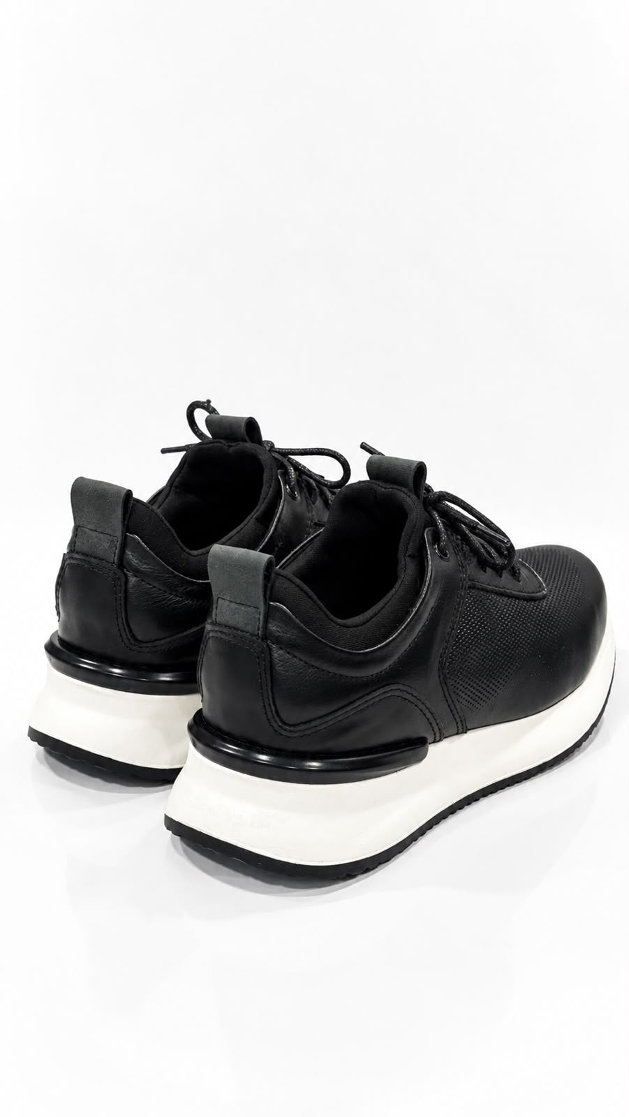 TENIS PARA HOMBRE EN CUERO NEGRO | REF BROOKLYN B-91
