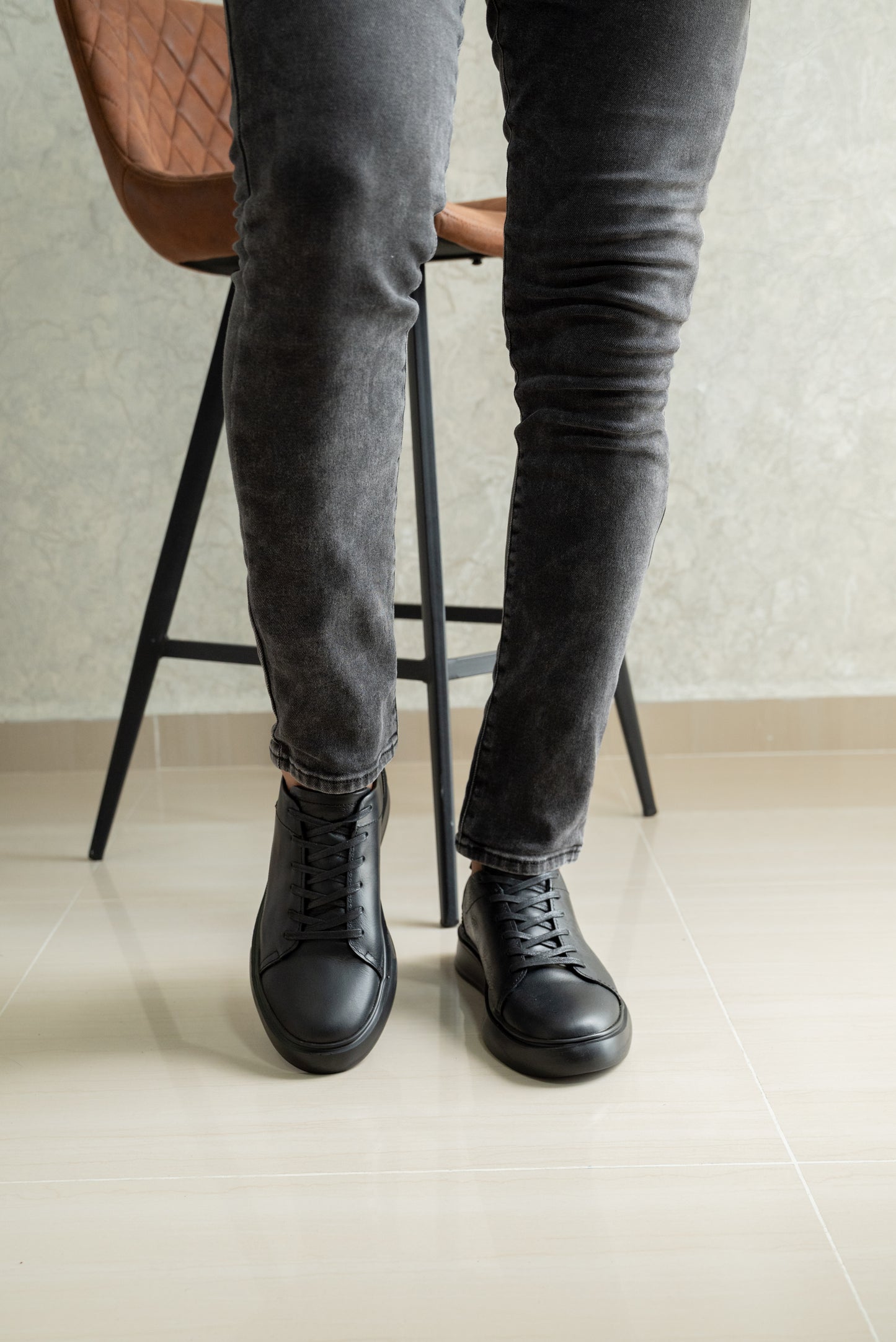TENIS PARA HOMBRE EN CUERO NEGRO | REF NEBRASKA 3312