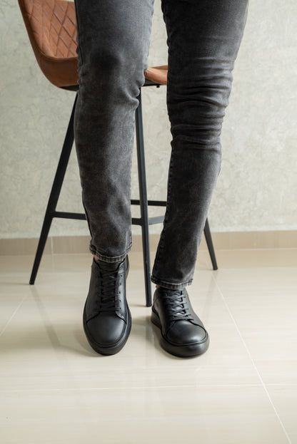 TENIS PARA HOMBRE EN CUERO NEGRO | REF NEBRASKA 3312