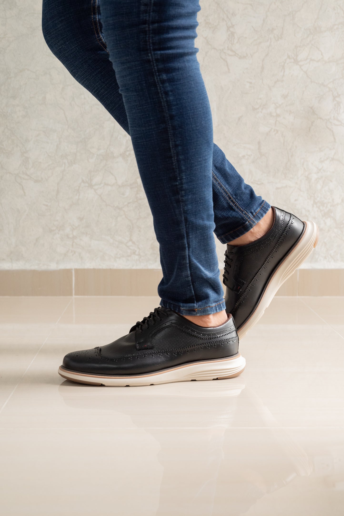 ZAPATOS PARA HOMBRE EN CUERO NEGRO | REF BOLIVAR TR