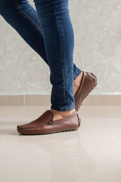MOCASINES EN CUERO MIEL PARA HOMBRE | REF AUSTIN