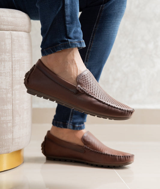 MOCASINES EN CUERO MIEL PARA HOMBRE | REF AUSTIN