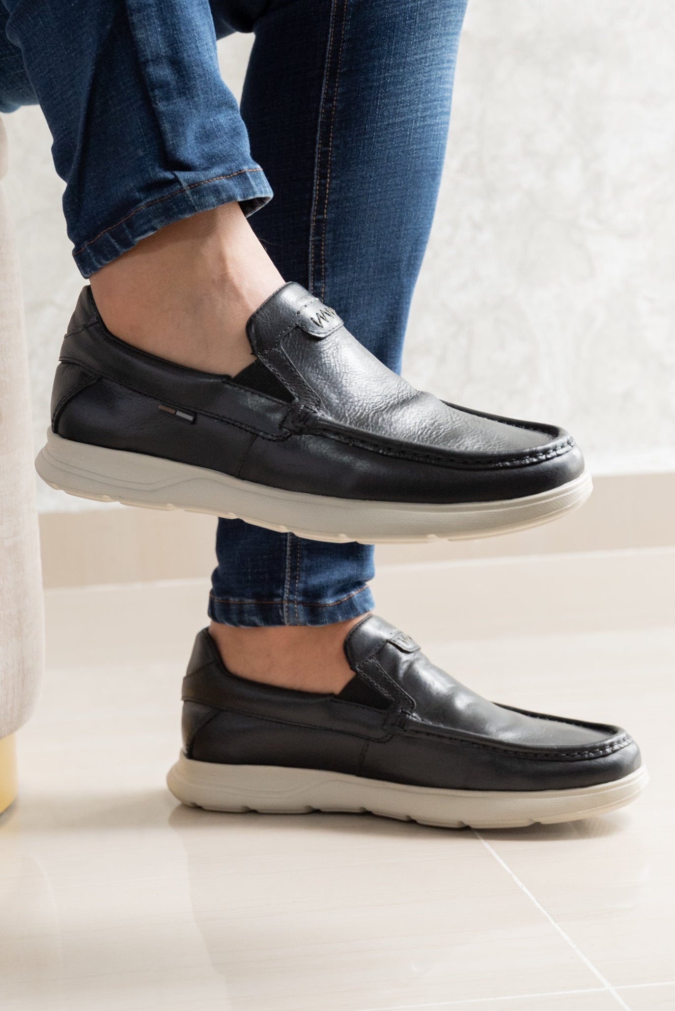 MOCASIN PARA HOMBRE EN CUERO NEGRO | REF MISSOURI