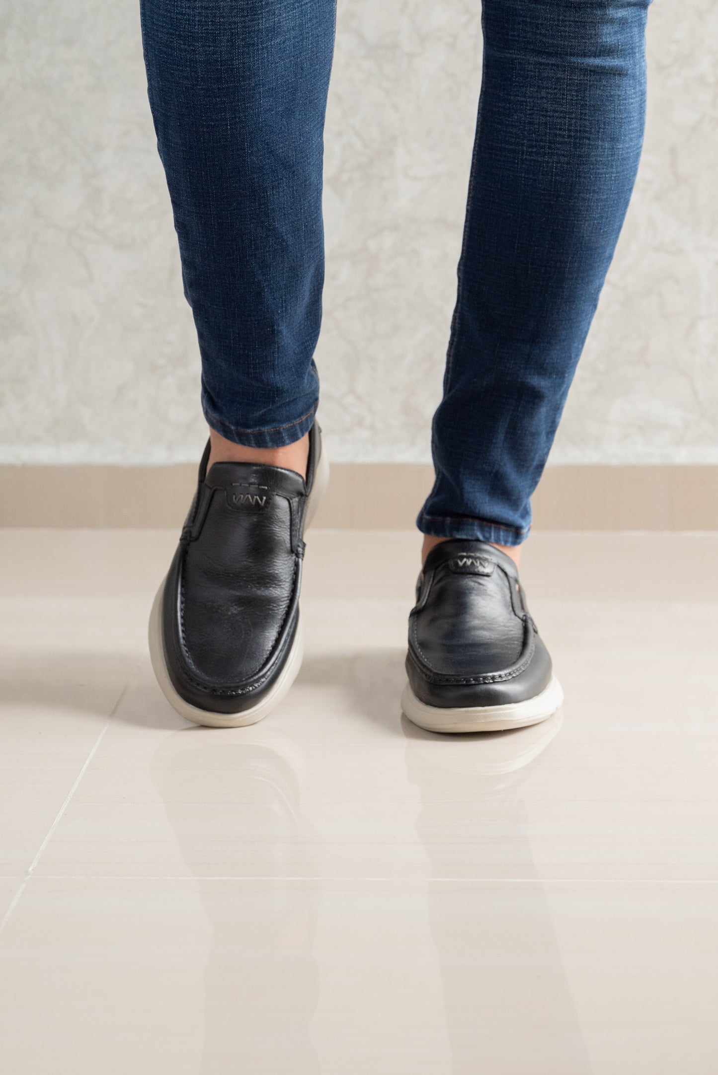 MOCASIN PARA HOMBRE EN CUERO NEGRO | REF MISSOURI
