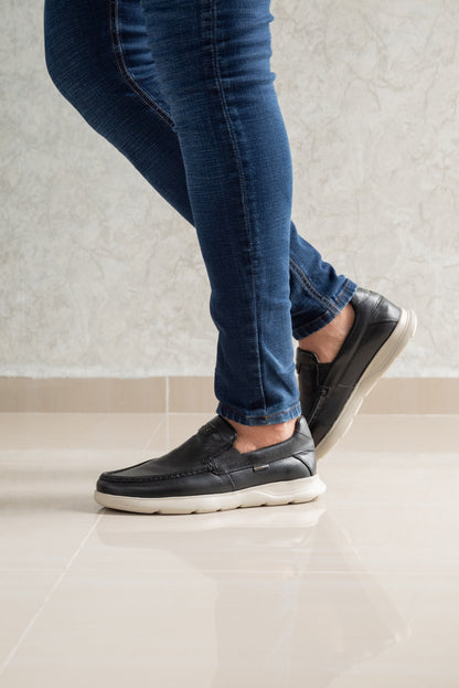 MOCASIN PARA HOMBRE EN CUERO NEGRO | REF MISSOURI