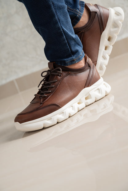 TENIS PARA HOMBRE EN CUERO COÑAC | REF OREGÓN 402