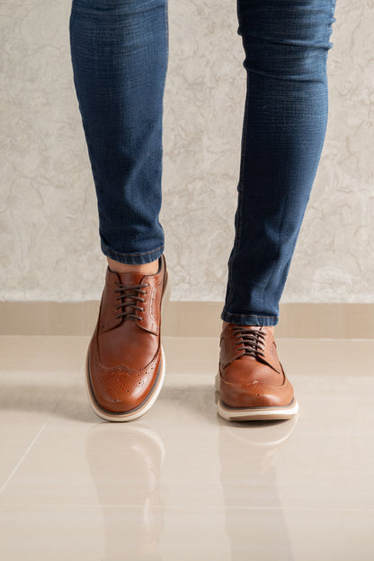 ZAPATOS PARA HOMBRE EN CUERO MIEL | REF BOLIVAR TR