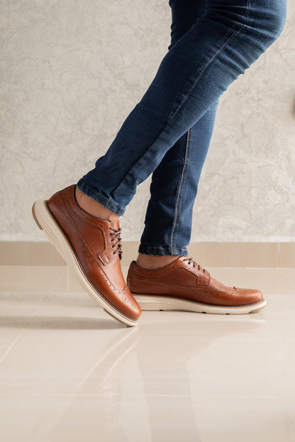 ZAPATOS PARA HOMBRE EN CUERO MIEL | REF BOLIVAR TR