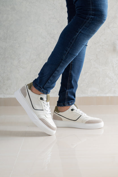 TENIS PARA HOMBRE EN CUERO BLANCO | REF OKLAHOMA