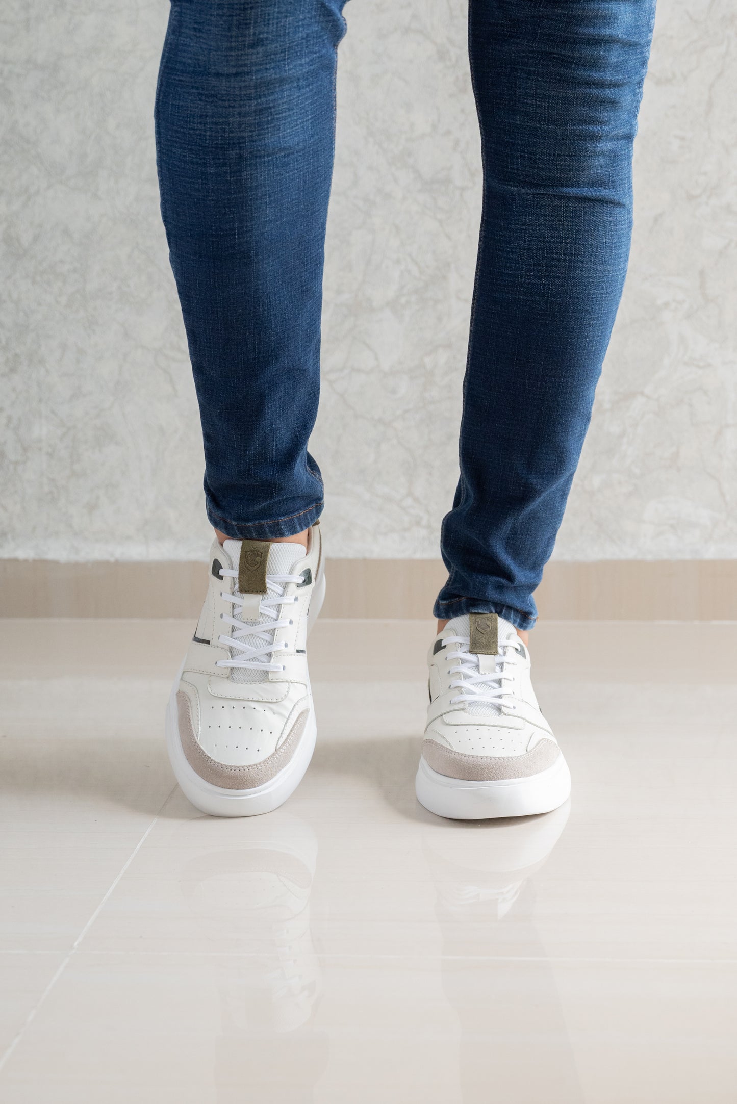 TENIS PARA HOMBRE EN CUERO BLANCO | REF OKLAHOMA