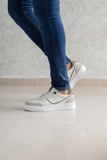 TENIS PARA HOMBRE EN CUERO BLANCO | REF OKLAHOMA