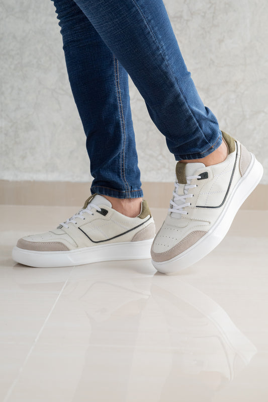 TENIS PARA HOMBRE EN CUERO BLANCO | REF OKLAHOMA