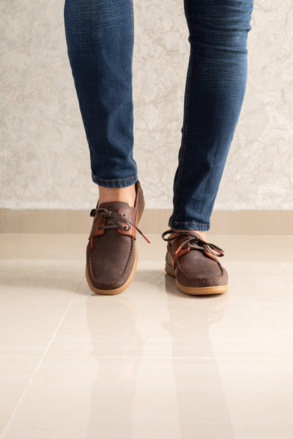 MOCASINES EN CUERO RUSTICO PARA HOMBRE | REF THUN