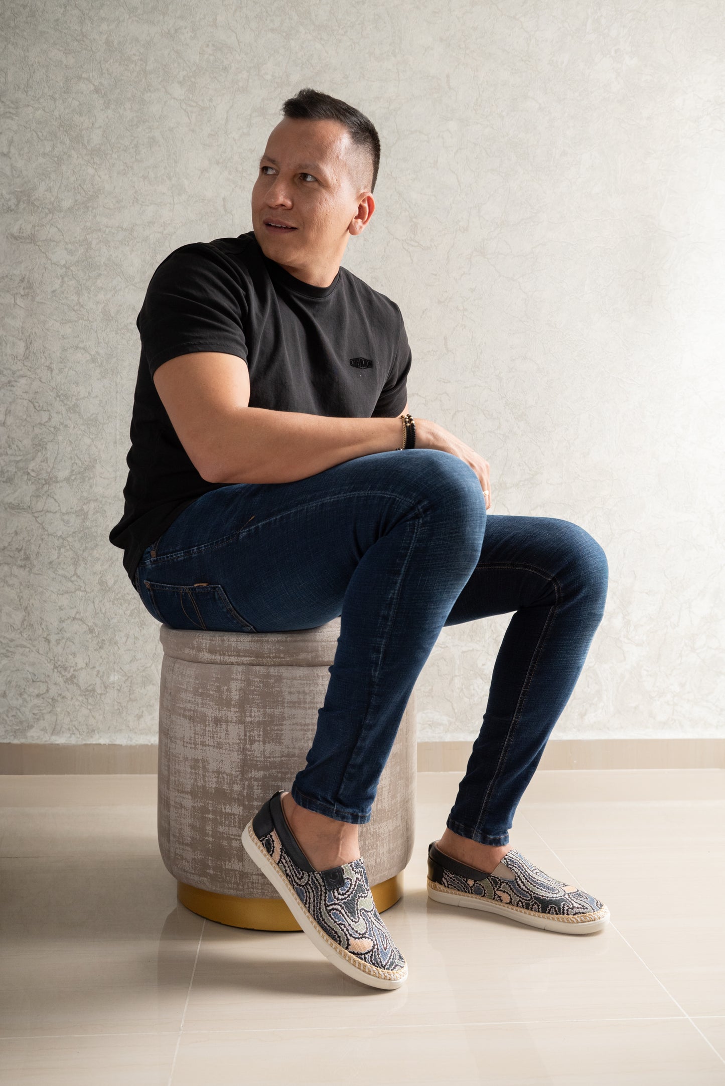 ALPARGATA EN TEXTIL AZUL AREBASCOS PARA HOMBRE | REF HOBART