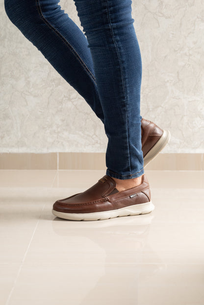 MOCASIN PARA HOMBRE EN CUERO CAFE | REF MISSOURI