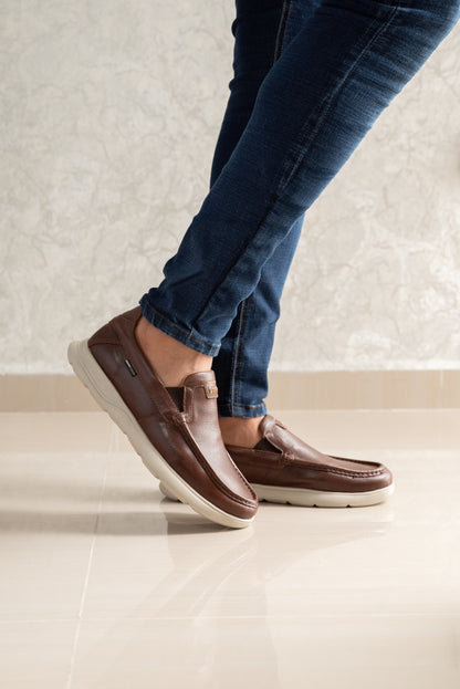 MOCASIN PARA HOMBRE EN CUERO CAFE | REF MISSOURI
