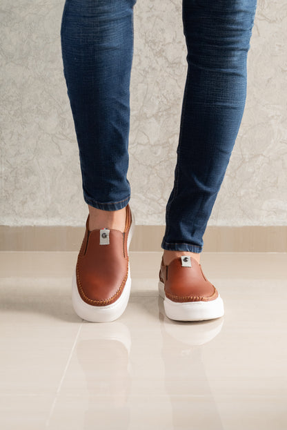 MOCASIN PARA HOMBRE EN CUERO MIEL | REF PHILADELPHIA