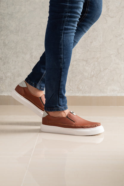 MOCASIN PARA HOMBRE EN CUERO MIEL | REF PHILADELPHIA