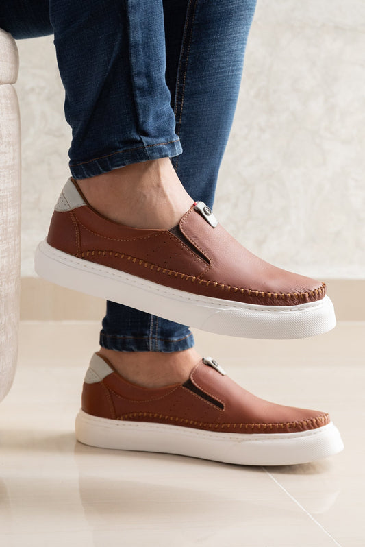 MOCASIN PARA HOMBRE EN CUERO MIEL | REF PHILADELPHIA