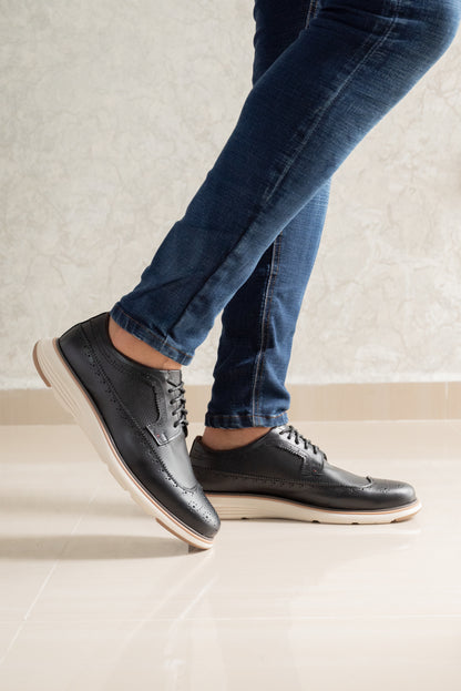 ZAPATOS PARA HOMBRE EN CUERO NEGRO | REF BOLIVAR TR
