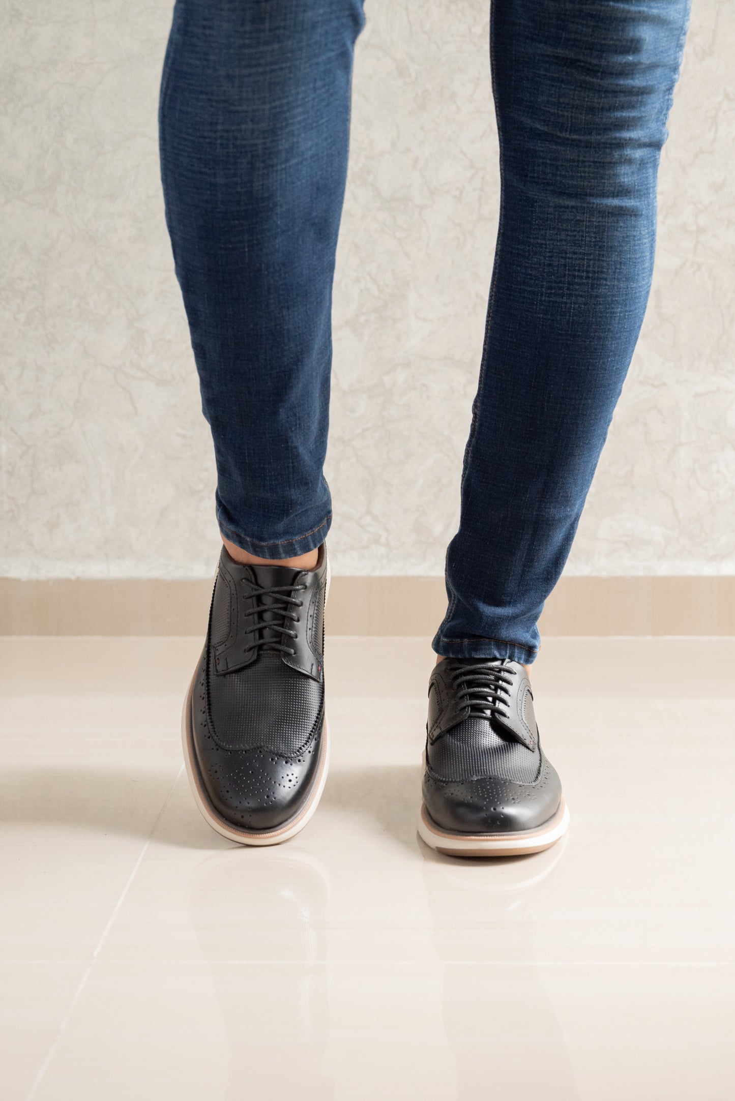 ZAPATOS PARA HOMBRE EN CUERO NEGRO | REF BOLIVAR TR