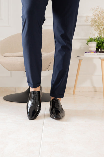ZAPATO ELEGANTE PRIME EN CUERO NEGRO PARA HOMBRE