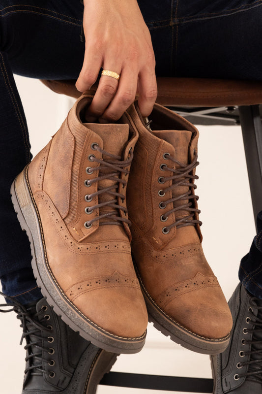 BOTAS DREAMS PARA HOMBRE EN CUERO MIEL