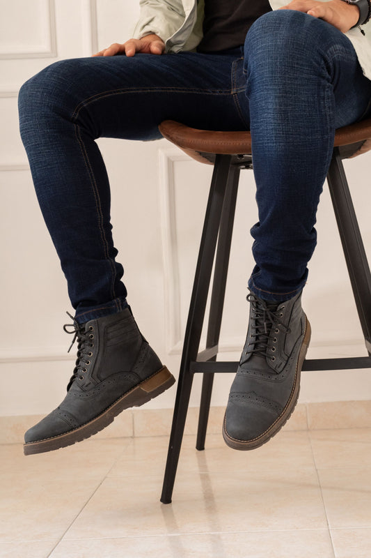 BOTAS DREAMS PARA HOMBRE EN CUERO GRIS