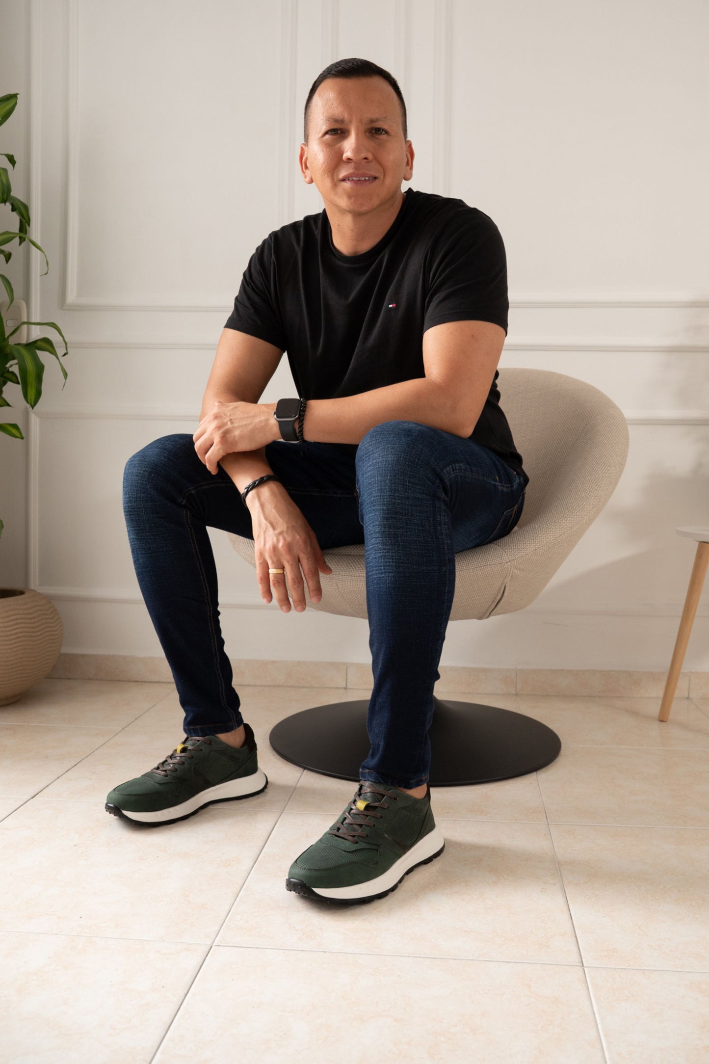 TENIS FUTURE CUERO VERDE PARA HOMBRE
