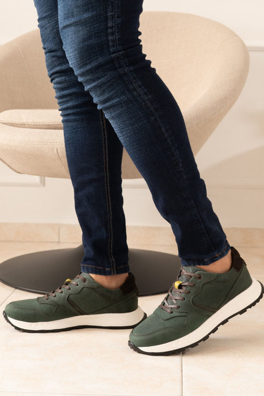 TENIS FUTURE CUERO VERDE PARA HOMBRE