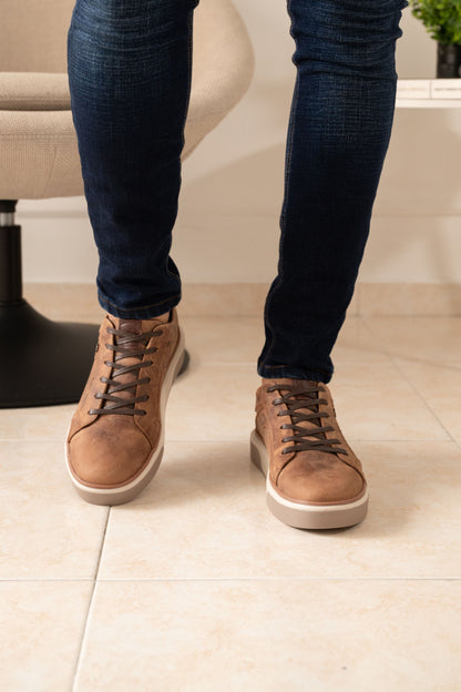 TENIS PARZIVAL EN CUERO MIEL PARA HOMBRE