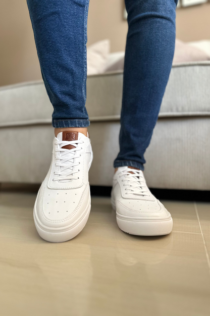 ZAPATOS PARA HOMBRE EN CUERO BLANCO X MIEL REF: VERNAZZA