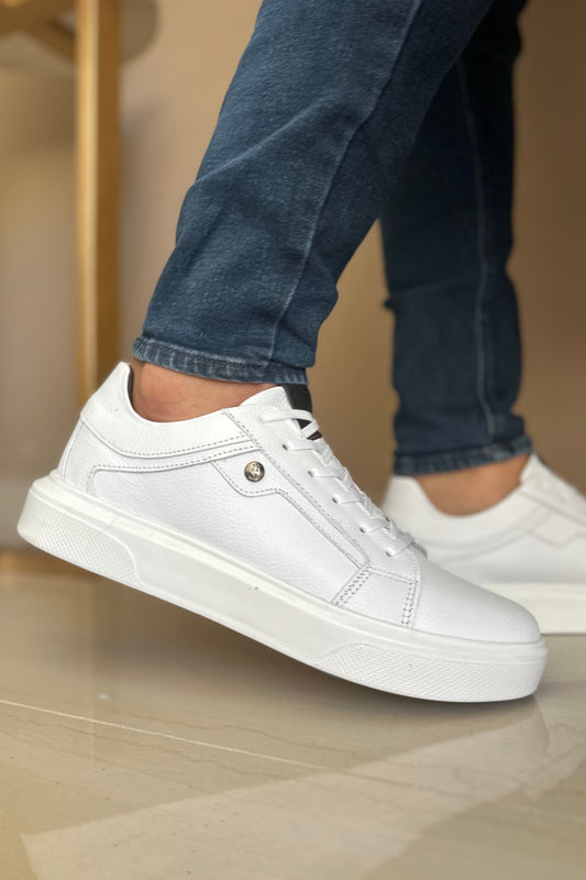 TENIS EN CUERO BLANCO PARA HOMBRE REF: 3208 PARZIVAL